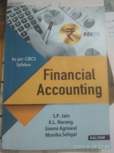 Financial accounting TEXT BOOK